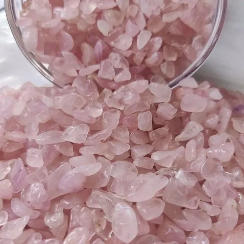 Rose Qtz Chips *AA* ~ 500gms Rose Qtz Chips *AA* ~ 500gms